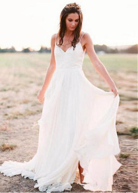 beach wedding dress